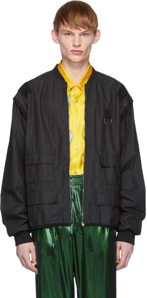 Gucci: Black Grosgrain Detail Jacket 